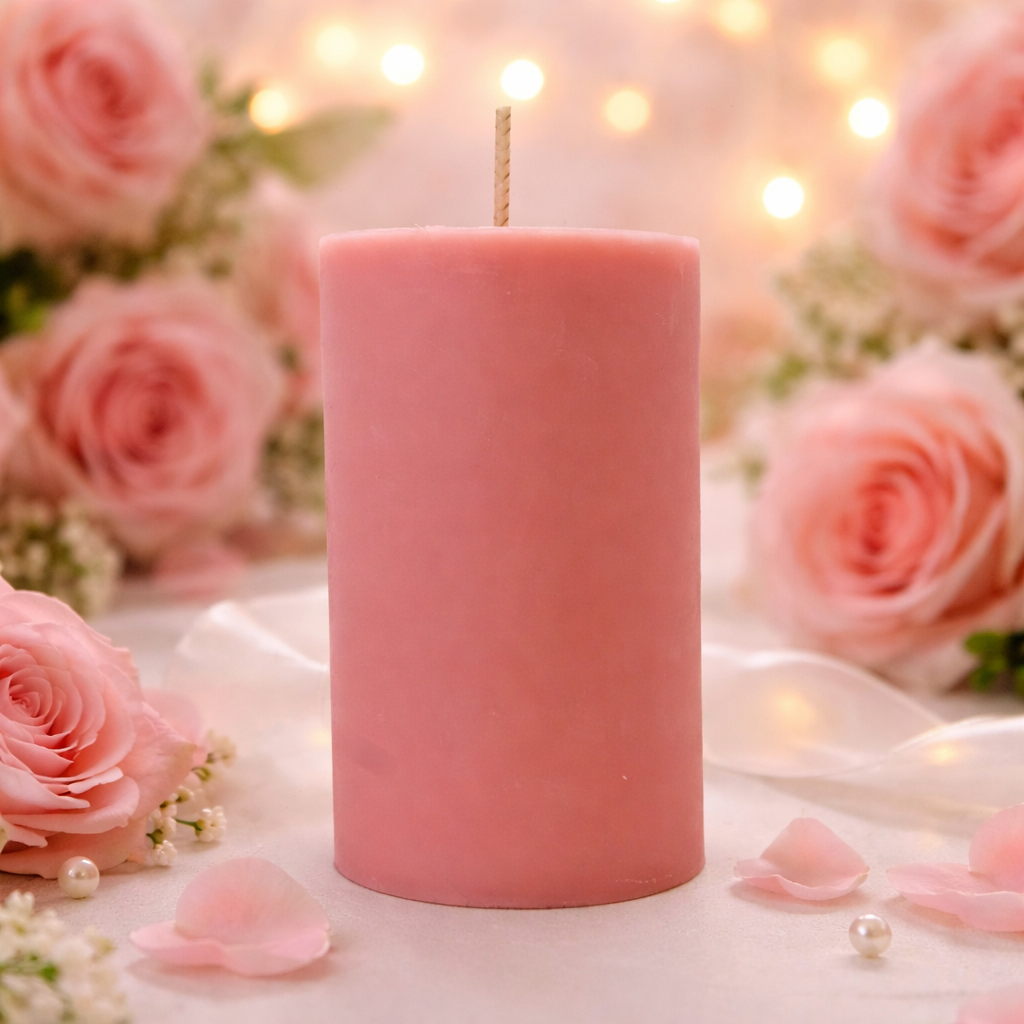Beeswax Candle - Roses & Champagne – Pit Liquor